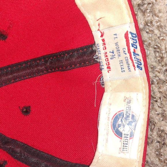 Vintage MLB Pro Line Portland Beavers Twins Red Black Baseball Hat 7 3/8 Rare - Picture 10 of 12